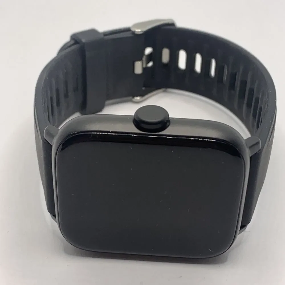 Rundoing NY16 Unisex Black Silicone Strap Digital Touchscreen Smartwatch yr118
